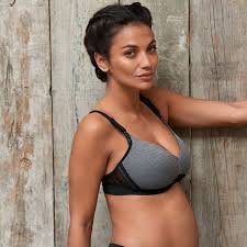 Soutien gorge grossesse et allaitement - Serena Gris - Cache Cœur – Image 2