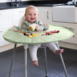 Kit bavoir + plateau - Vert sauge - Tidy Tot