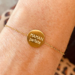 Bracelet "Maman parfaite" en acier inoxydable - Milë Mila