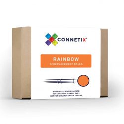 Lot de 12 balles de rechange arc-en-ciel - CONNETIX