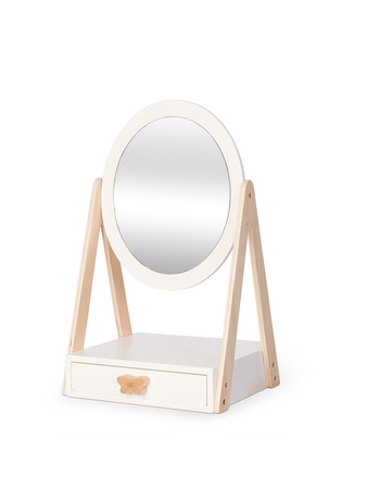Miroir de table avec tiroir pour poupée en bois - Astrup - 84192