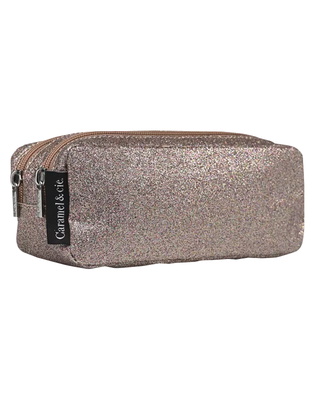 Trousse Double Paillettes blossom- Caramel et Cie