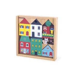 Set de 36 cubes en bois Ville - Cross Roads - Janod J05917