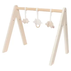 Portique d’éveil en bois + 3 suspensions – Eléphant – Jollein