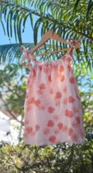 Robe à nouer double gaze – Hibiscus – HappyDou