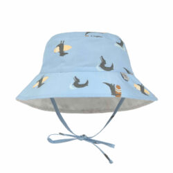 Chapeau anti-UV réversible enfants – Crocodile bleu ciel – Lässig