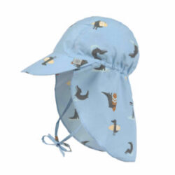 Casquette protège nuque anti-UV enfants – Crocodile bleu ciel – Lässig