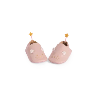 Chaussons en cuir souris rose – La petite école de danse – Moulin Roty