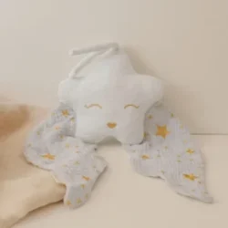 Doudou de bola – Bonne étoile bleu – Ilado