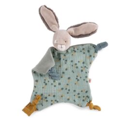 Doudou lapin sauge – Les trois petits lapins – Moulin Roty 678015