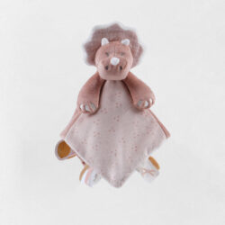 Doudou Popsie en Veloudoux® – rose poudré/greige – noukie’s