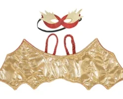 Ailes de dragon rouge + masque – Souza !