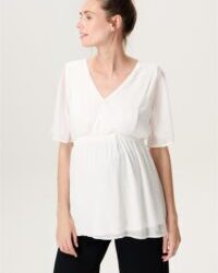 Blouse de grossesse et d’allaitement – Alisa crème – Noppies