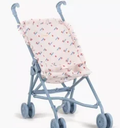 Poussette poupée à volants « I’m yours » – Châssis bleu – Minikane
