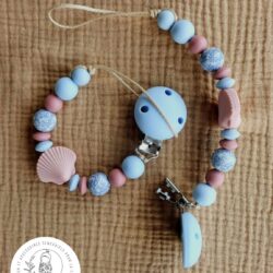 Attache tétine - Coquillage boudoir  - Toulové