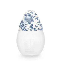 Le BibRond – Toile de Jouy – Bleu – 240ml – Tétine débit moyen – Élhée