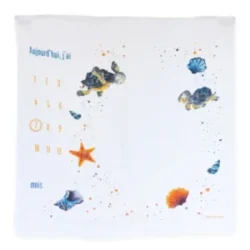 Maxi lange étape 100x100cm « Les tortues et les coquillages » – Pop et ses frères