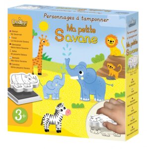 Personnages à tamponner – Ma petite savane – CréaLign’