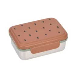 Boîte à goûter inox – Happy Prints – Caramel – Lässig