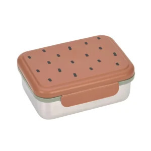 Boîte à goûter inox – Happy Prints – Caramel – Lässig