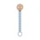 Attache sucette Bois/Silicone Tiny Smile – Bleu Poudré – Lässig