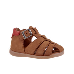 Sandales Gimmy - Nubuck cognac - Taille au choix - babybotte
