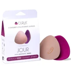 Coussinets d’allaitement lavables Essentiel Jour – 1 paire – Curve