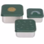 Lot de 3 boites gigognes en inox happy rascals smile – vert – Lässig