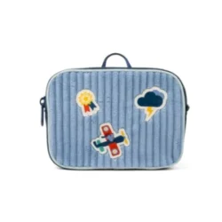 Pochette avec sangle – Jules le chien – Bleu océan – Lilliputiens