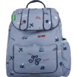 Sac à dos Globe-trotter – Bleu – Maternelle – Tartine et Chocolat – Tann’s