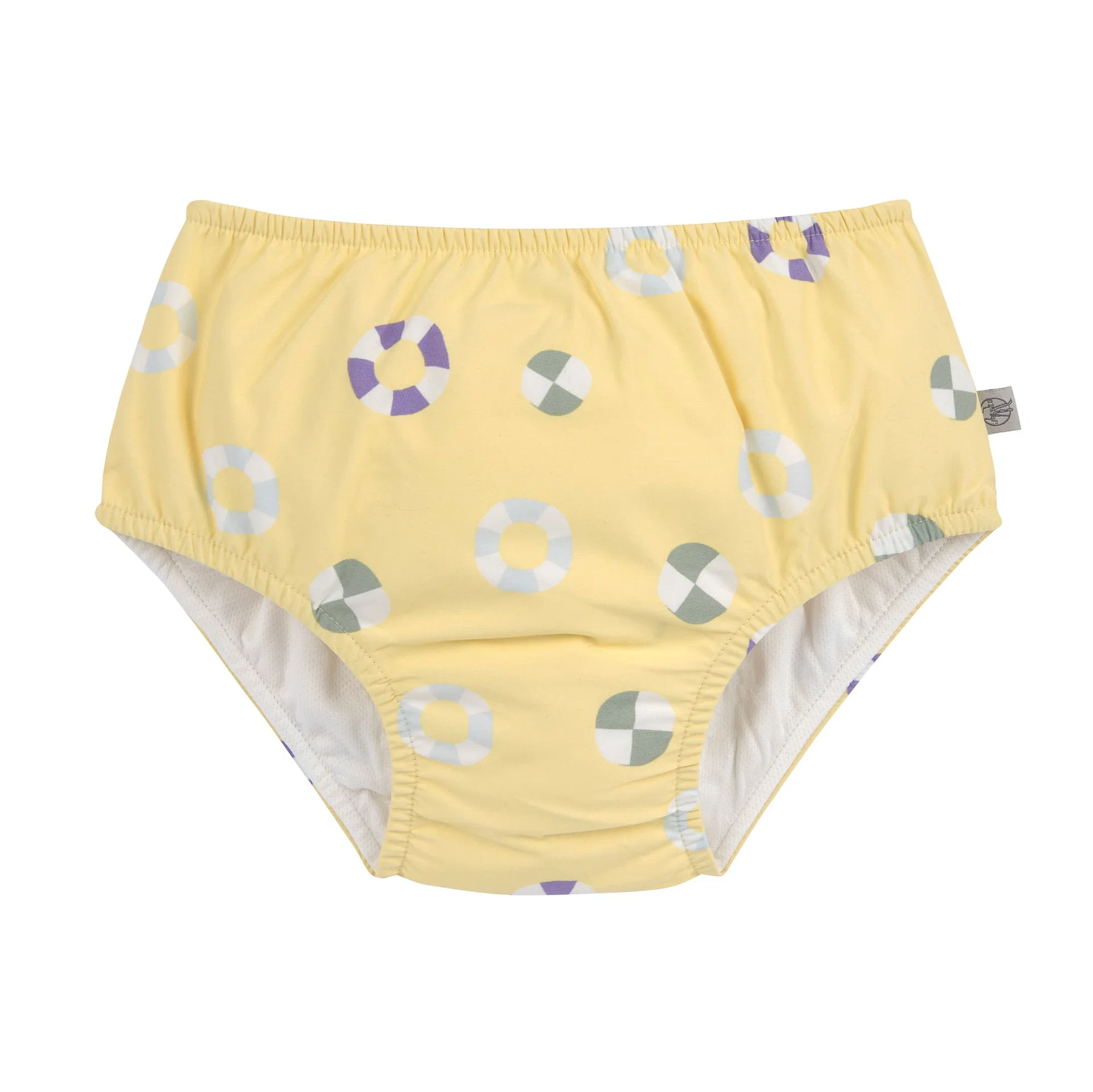 Maillot de bain couche – Bouée jaune pâle – Lassig