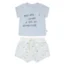 Ensemble short 3 mois – Bleu ciel motifs bâteaux – Yatsi