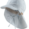 Casquette saharienne cache-nuque en coton bio – Bleu clair – Sterntaler