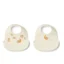 Lot de 2 bavoirs imprimés Ember – Elephant / Crème de la crème – Liewood